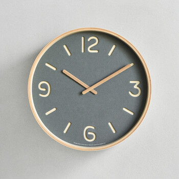 简约挂钟lemnos北欧现代简约数字时钟纸客厅挂钟