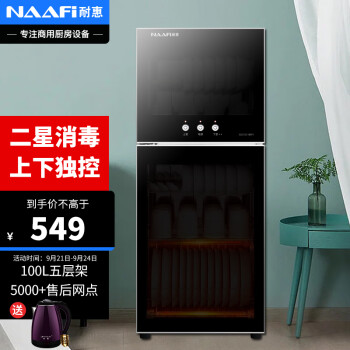 耐惠 (NAAFI) 柜 家用立式100L小型碗柜 高温立式厨房餐具碗柜 家用柜 康宝出品XDZ100-MPR1