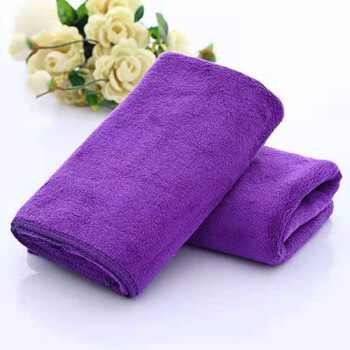 洗车毛巾大号擦车巾抹布干发巾理发店专用批发吸水加厚汽车用品紫色超