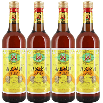 丰收桂花陈酒红酒桂花酒甜酒果酒15度红酒整箱装750ml 4瓶 图片价格品牌报价 京东