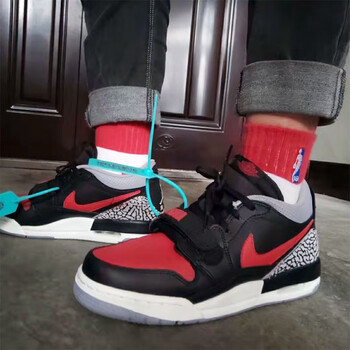 aj312低帮气垫篮球鞋皮蓬大air运动鞋学生男女情侣鞋 男女aj312黑红