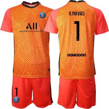 耐克大巴黎球衣2021巴黎圣日耳曼守门员1号球衣门将服男子大人长短