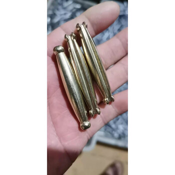 新款黄铜坠手抛网撒网渔网坠子鱼尾坠铜坠子打鱼网网脚子网交铅坠新款