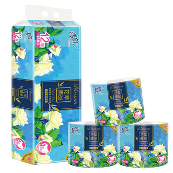 清风 卫生卷筒纸 4层140克*12卷