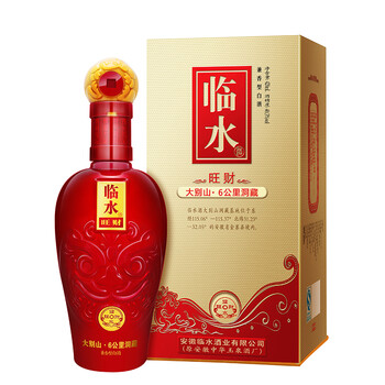酒厂自营临水酒旺财403度420ml纯粮食酒年份老酒6瓶安徽白酒整箱特价