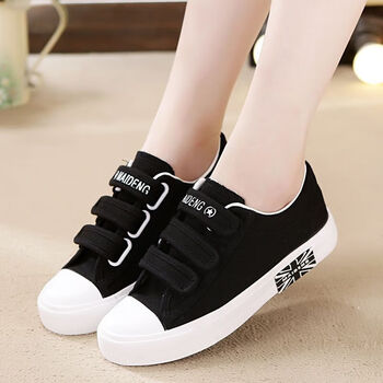 高中生初中生穿的冬天的鞋子女孩子平底大号帆布鞋女鞋大码40中学生