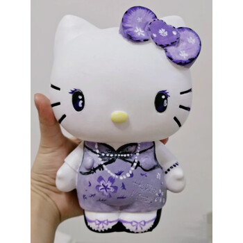 网红涂鸦石膏娃娃史迪仔涂色diy彩绘涂鸦白坯石膏像存钱罐情侣子玩具