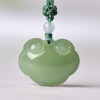 和玉情和田玉平安锁吊坠男女款天然玉石玉佩宝宝玉坠挂件小款出具证书