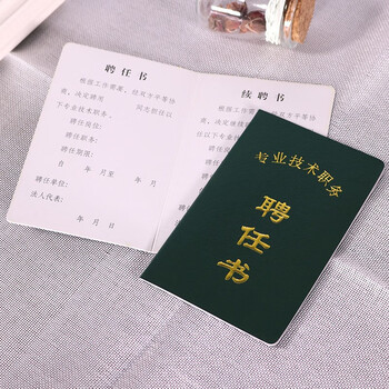 专业技术职务岗位聘任书医护师聘书河南职称聘书护士教师聘用证书 墨