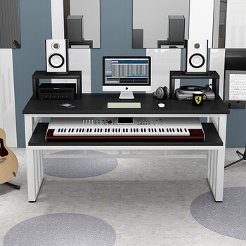 梓茈电子琴桌简约现代编曲桌工作台家用琴架琴桌电钢琴音乐调音录音棚