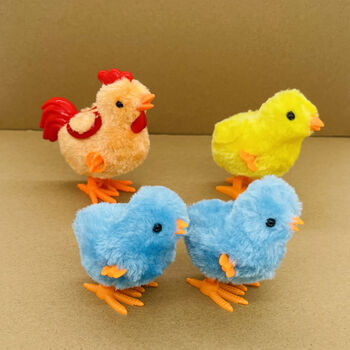 可爱仿真发条小鸡跳跳会跑的玩具儿童男女宝宝小孩上链迷你小玩具 鸡