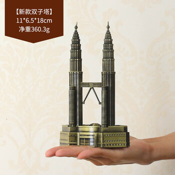 岁月的童话巴黎艾埃菲尔铁塔模型装饰摆件创意摆设卧室客厅小电视柜现代简约双子塔新款18cm 图片价格品牌报价 京东