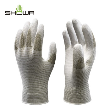 尚和手套(SHOWA) 耐磨PU防静电手套 硫化铜复合纤维防静电涂掌手套A0170 L码 1双 300458