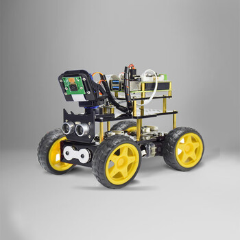 瓴乐 智能小车机器人视觉循迹摄像头树莓派4bwifi麦克纳姆轮python