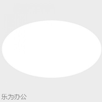 椭圆形10x6cm -白色50贴