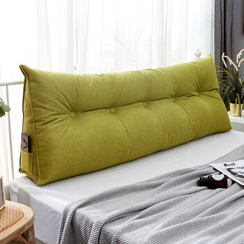 简约床头靠垫纯色大靠背床上双人榻榻米软包沙发长靠枕卧室靠背垫棉麻