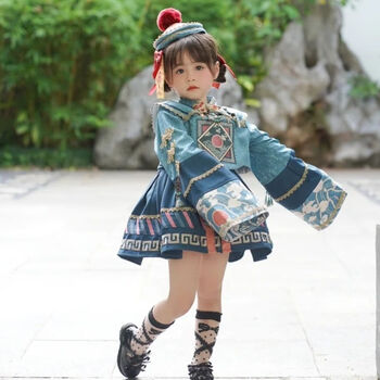 吸血鬼盲盒cos服原创日常jsk轻lo可爱lolita裙100码长款小僵尸送帽子