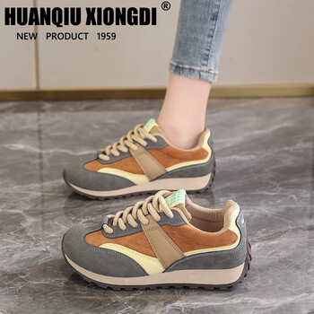 环球兄弟正品阿甘鞋女2024春季新款轻学生运动鞋平底休闲德训鞋旅游