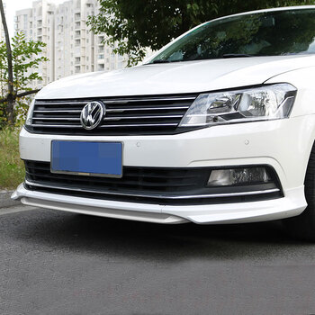 大众新朗逸前唇前铲改装朗逸专用前杠小包围尾翼1517新朗逸白白款前唇