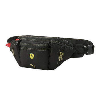 彪马pumaferrari法拉利赛车系列撞色腰包男女同款情侣款黑色