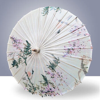 油纸伞纯手工古装传统竹伞防雨防晒男女实用纸伞古风雨伞汉服油伞紫藤