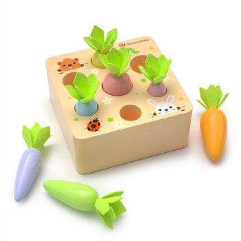 迪士尼拔萝卜玩具儿童拼插早教123周岁彩色萝卜七彩萝卜