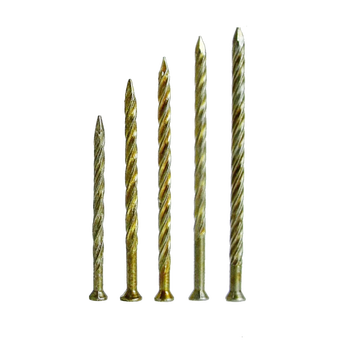 黄锌防松搓丝麻花钉地板钉托盘环纹钉螺纹龙骨钉铁钉木工钉子盒装 1.