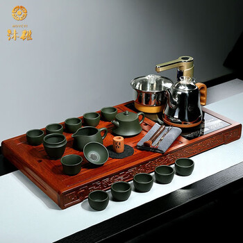 沐磁 宜兴紫砂壶套装顾艳纯手工柱础壶整套茶具泡茶壶紫砂茶具套装