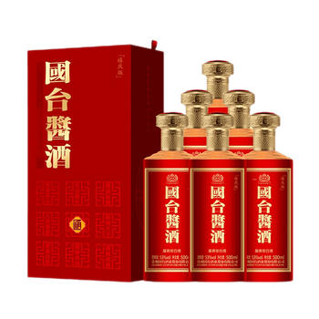 贵州国台酒业国台酒国台酱酒禧庆版500ml6瓶整箱装53度酱香型白酒