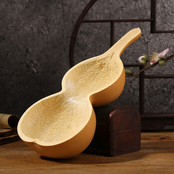 天然葫芦瓢盛水舀面勺水瓢绿色原生态干果容器五谷收纳木瓢茶道具