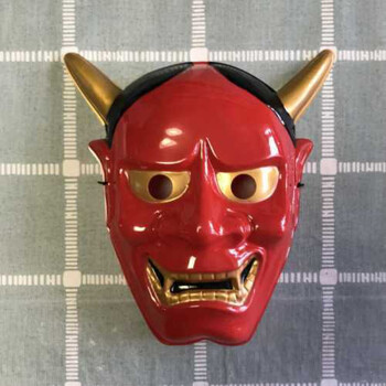 般若面具兰陵王鬼脸面具抖音面具8878878北极象b环保料2316cm红色般若