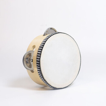 新疆舞蹈铃鼓幼儿园奥尔夫打击乐器手拍鼓手摇铃鼓碰钟老师用铃鼓0