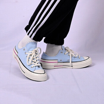 Converse匡威女鞋2021春季新款1970S天蓝色马卡龙解构拼接耐磨低帮帆布鞋570789C 570789C 37.5【图片价格品牌报价】-京东