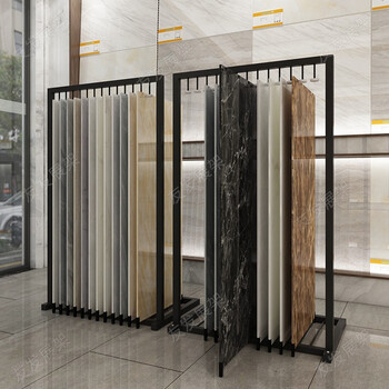 大板展示架推拉柜瓷砖600*1200,900*1800石材展架地板展示瓷砖 单个