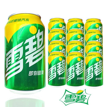 可口可乐  芬达雪碧 混合易拉罐听装碳酸饮料果味汽水 雪碧330ml*12罐