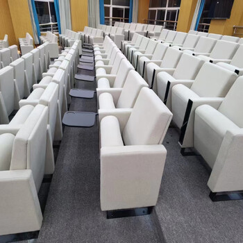 小米石礼堂椅排椅礼堂联排桌椅带写字板报告厅座椅会议室连体排椅剧场