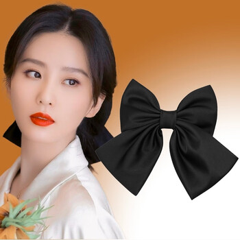 【提伯斯】刘诗诗同款黑色蝴蝶结发夹马尾夹头饰发卡2021新款女寓意