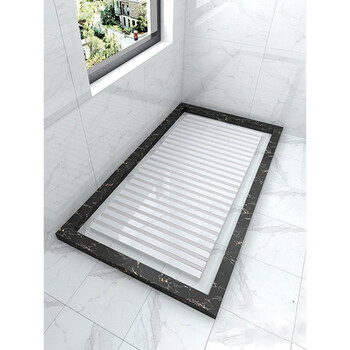 淋浴房防滑石 淋浴房通体大理石垫脚6001200卫生间浴室拉槽凹凸地板石