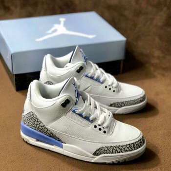 【官网推荐】aj3北卡蓝男女高版本高颜值帅气潮流情侣nike aj3北卡蓝