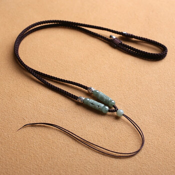 周定福大福a货翡翠挂绳男女款项链绳子玉佛玉石挂件挂坠绳观音貔貅佛