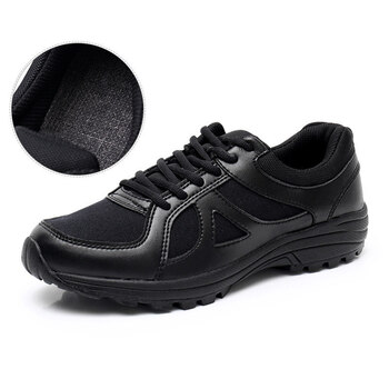 作训鞋 3513户外作训鞋男春秋透气登山鞋黑色耐磨运动跑步鞋 黑色 38