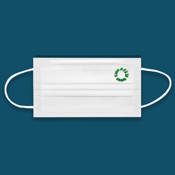 一次性白色高颜值潮牌个性创意印花定制 马思唯口罩白色50只_独立包装