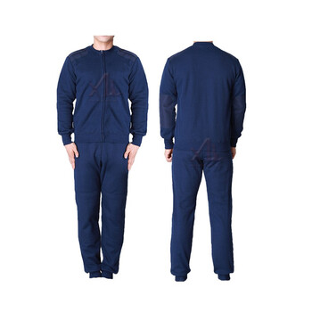 巴尔库勒绒衣绒裤冬季寒区保暖加厚拉链式防寒训练服 火焰蓝 火焰蓝