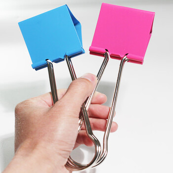 【抖音同款 臻品京选】beifa  彩色特大号长尾夹燕尾夹加大号文具60mm