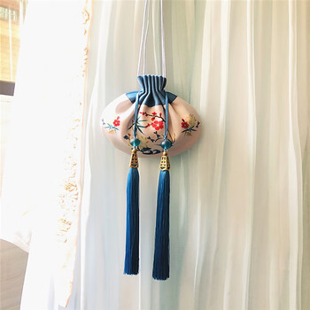 重阳节香囊古风手工diy材料包 圆形荷包古典汉服腰佩中草药随身香