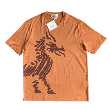 hermes爱马仕男士印花t恤947551ha1dxsay代购预售印花xs码