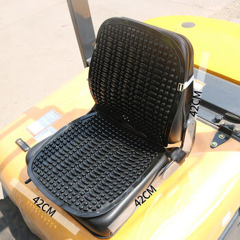 汽车叉车坐垫夏天透气装载机铲货车凉垫拖拉机农机塑料座椅座垫 双圆