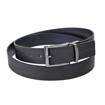 emporioarmani阿玛尼新款经典字母logo压花双面使用针扣男士休闲皮带