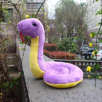 迪士尼蛇玩具布偶萌萌蛇毛绒玩具可爱布娃娃蛇公仔儿童宠物玩具生日送