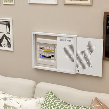 简约电闸盒电源开关强弱电箱装饰画配电箱遮挡壁画电表箱贴纸免打孔多